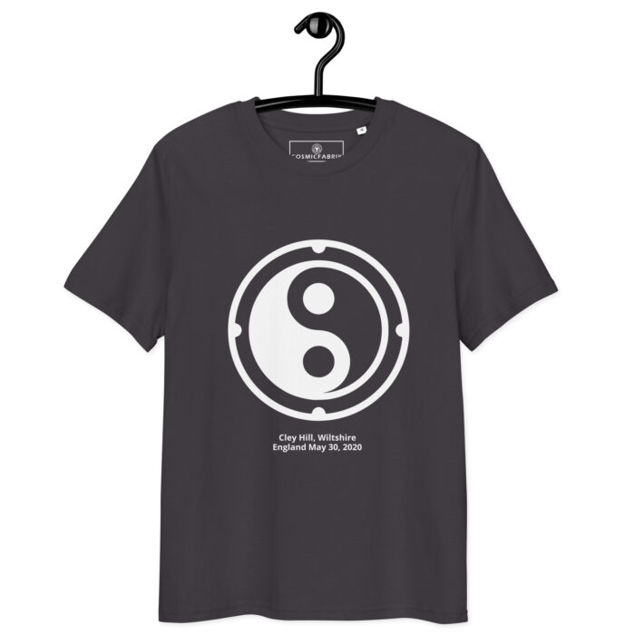 T-shirt crop circle Cley Hill blanc – Équilibre yin-yang – Image 5