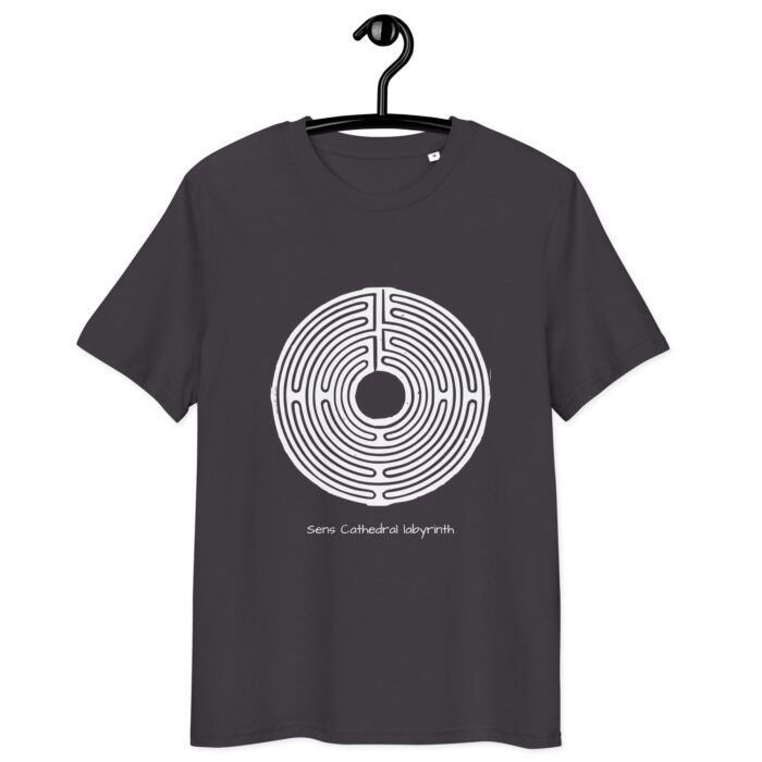 T-shirt Labyrinthe de Sens blanc coton bio – Image 5
