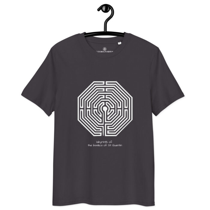T-shirt Labyrinthe St-Quentin blanc – élévation claire – Image 5