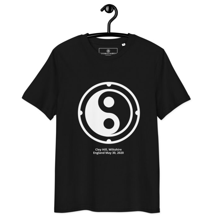 T-shirt crop circle Cley Hill blanc – Équilibre yin-yang – Image 2
