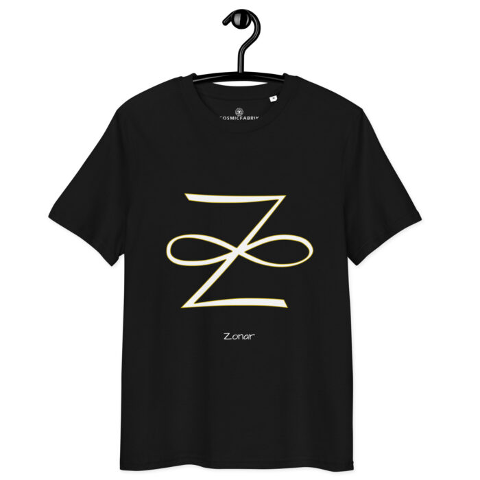 T-shirt Zonar blanc contour or – Guérison karmique et protection