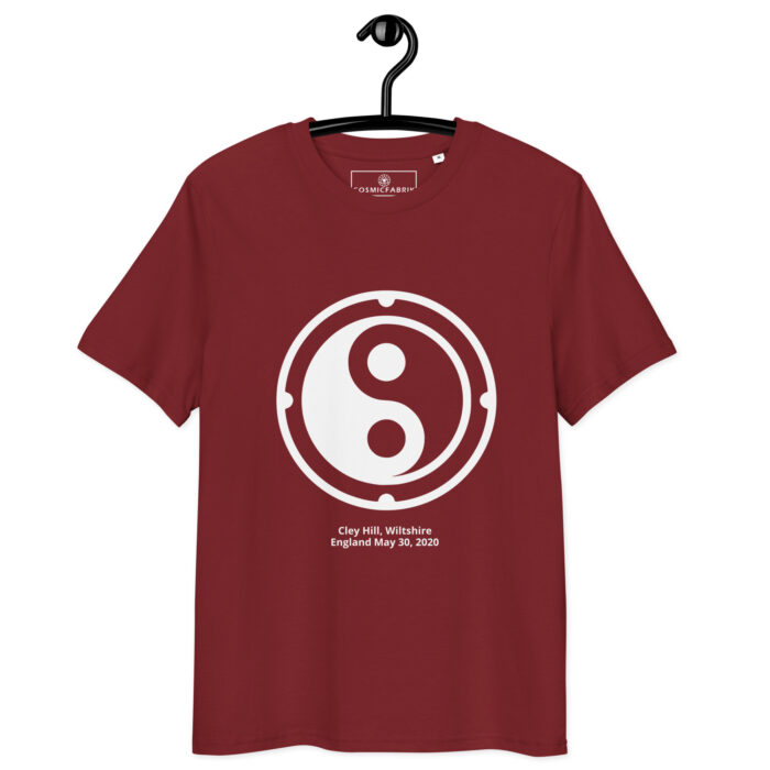 T-shirt crop circle Cley Hill blanc – Équilibre yin-yang – Image 4