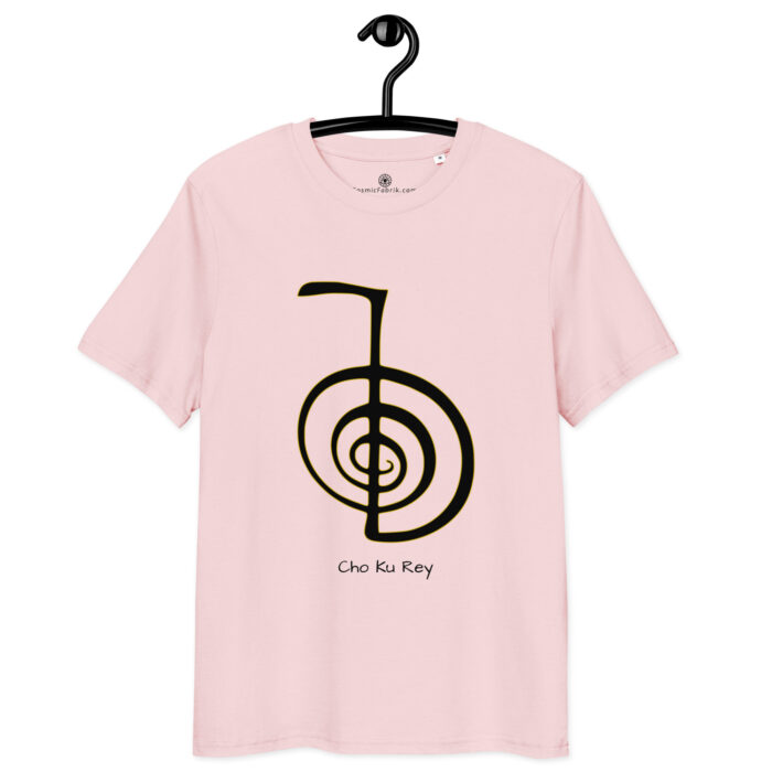 T-shirt Cho Ku Rei noir contour or – Activation énergétique Reiki – Image 9