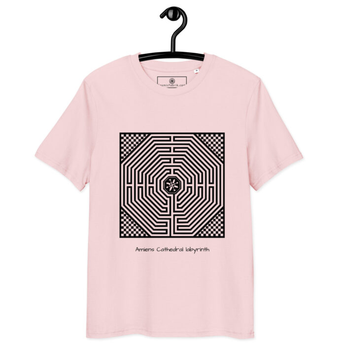 T-shirt Labyrinthe d’Amiens noir – chemin unicursal – Image 9