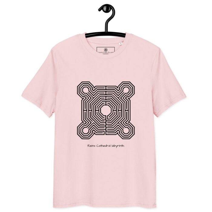 T-shirt Labyrinthe de Reims noir – chemin disparu – Image 9