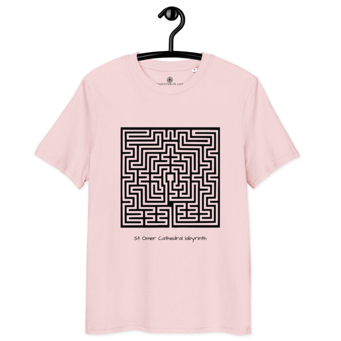 T-shirt Labyrinthe de Saint-Omer noir coton bio – Image 9