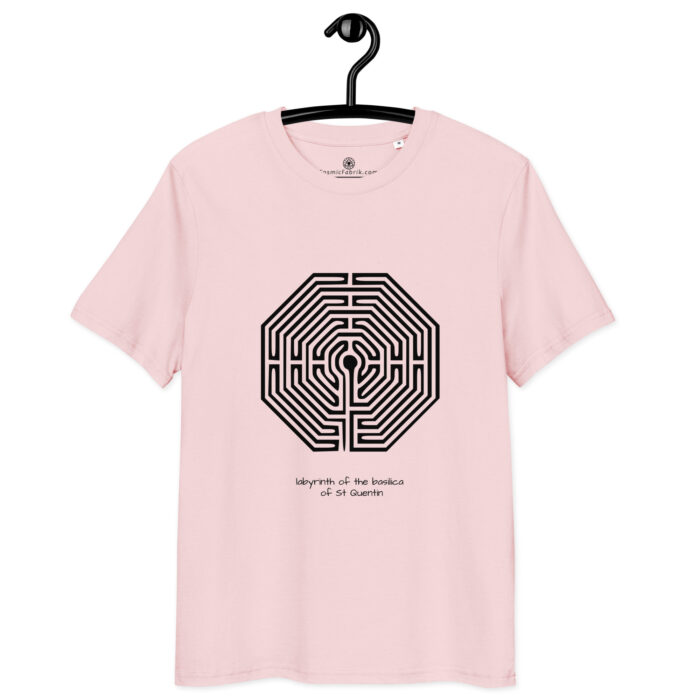 T-shirt Labyrinthe St-Quentin noir – ancrage intérieur – Image 9