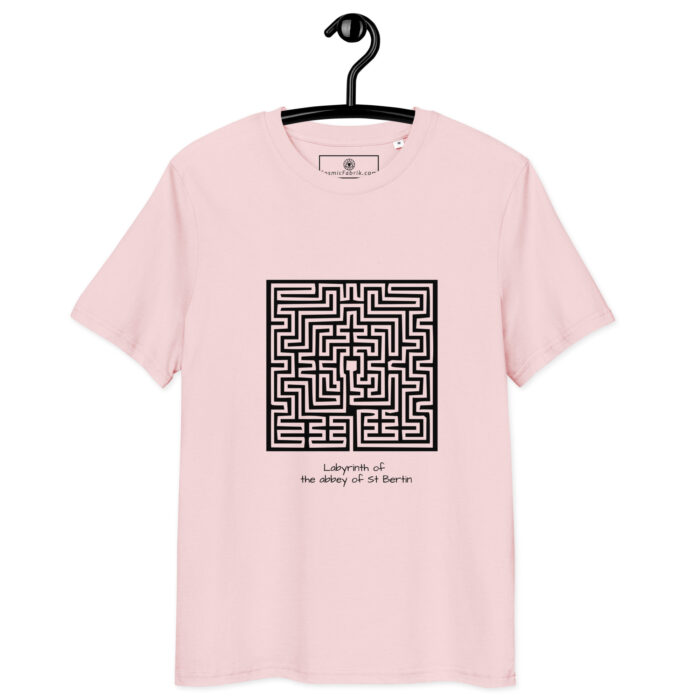 T-shirt Labyrinthe St-Bertin noir – persévérance sacrée – Image 9