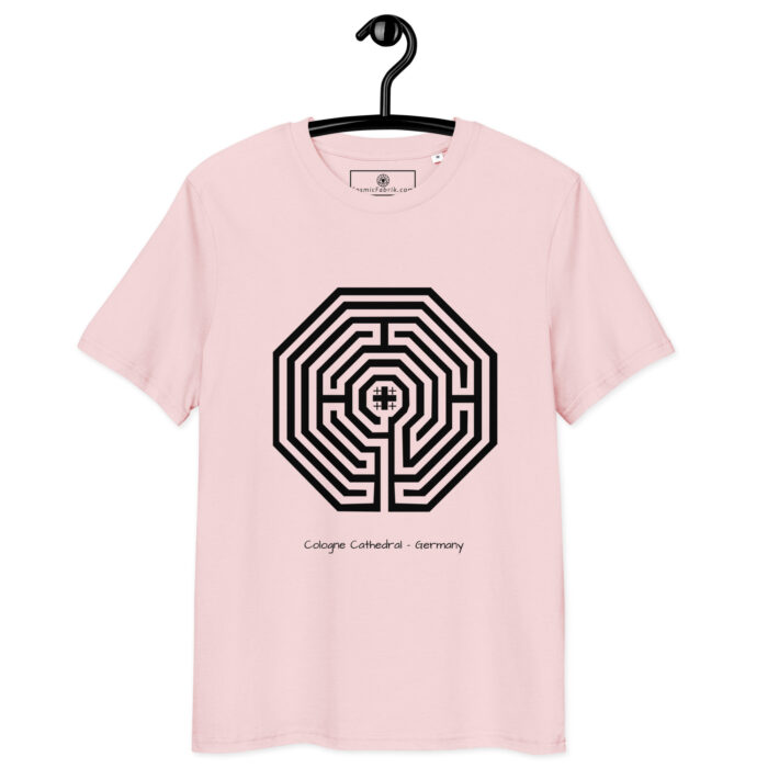 T-shirt Labyrinthe Cologne blanc – lumière intérieure – Image 9