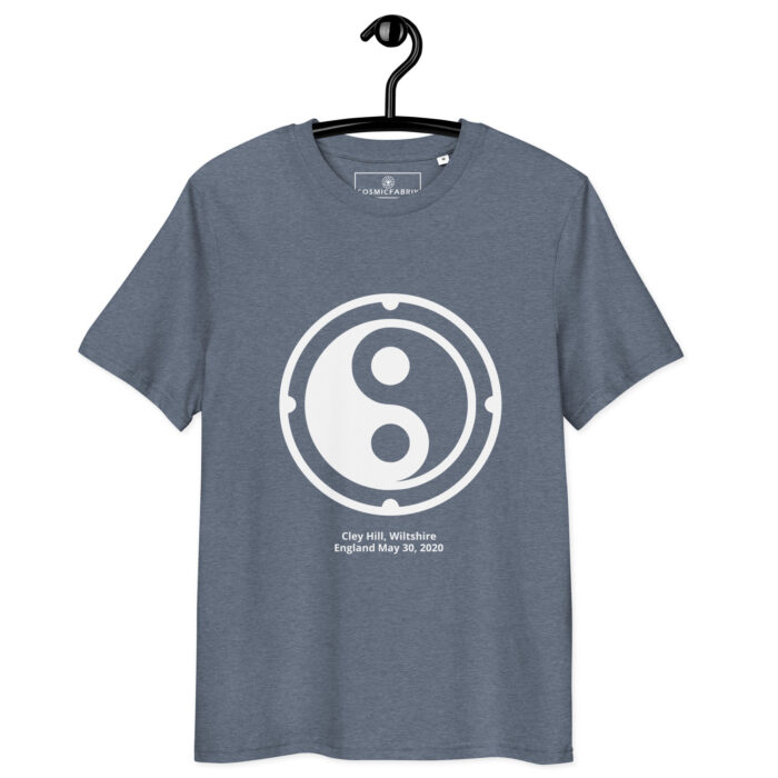 T-shirt crop circle Cley Hill blanc – Équilibre yin-yang – Image 8