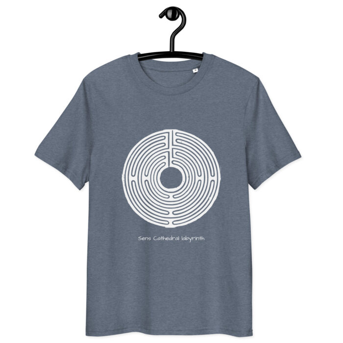 T-shirt Labyrinthe de Sens blanc coton bio – Image 9