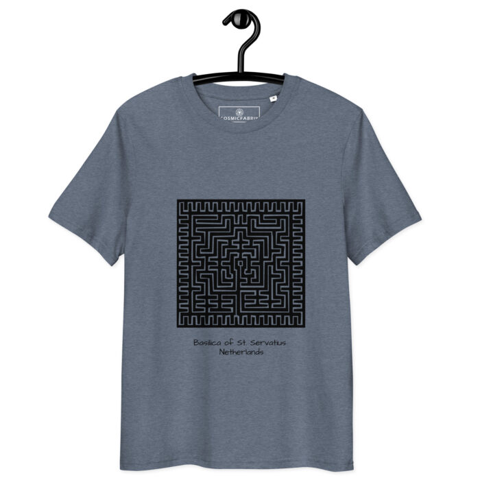 T-shirt Labyrinthe St-Servais noir – orientation claire – Image 5