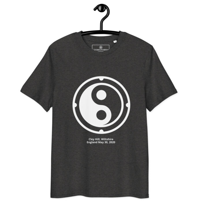 T-shirt crop circle Cley Hill blanc – Équilibre yin-yang – Image 3