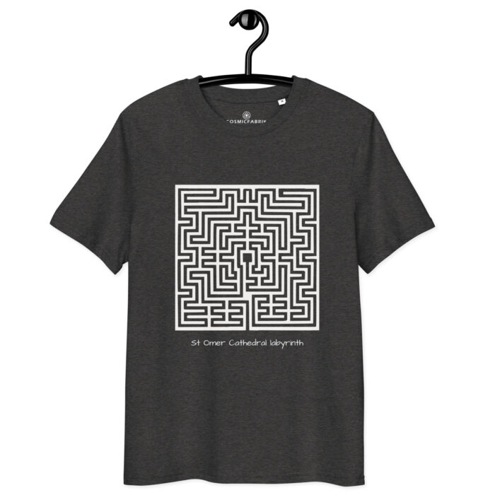 T-shirt Labyrinthe de Saint-Omer blanc coton bio – Image 3