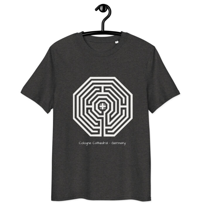 T-shirt Labyrinthe Cologne noir – focus intérieur – Image 3
