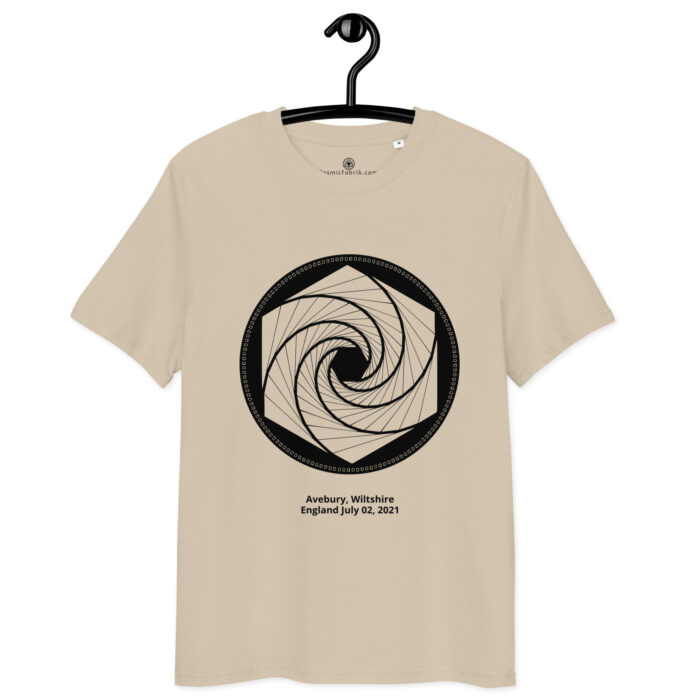 T-shirt crop circle Avebury noir