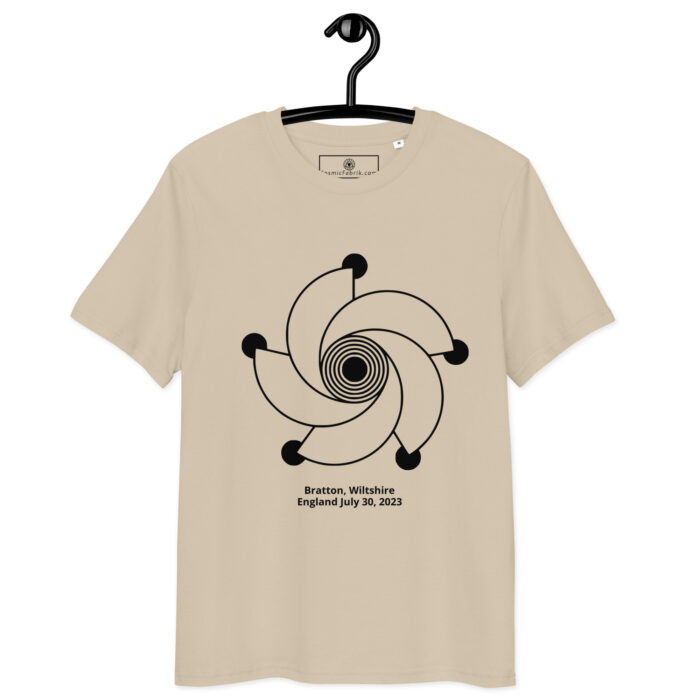 T-shirt crop circle Bratton noir – Géométrie 5 branches – Image 8
