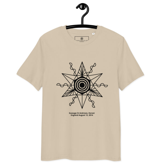 T-shirt Gussage 2014 – Crop Circle Étoile Cosmique en coton bio – Image 6