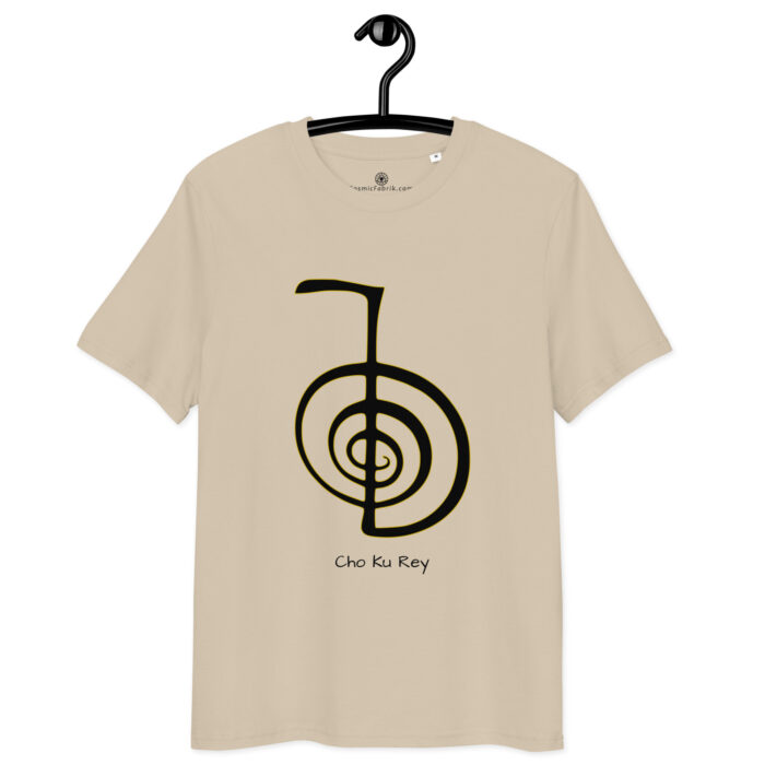 T-shirt Cho Ku Rei noir contour or – Activation énergétique Reiki – Image 7