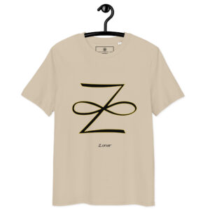 T-shirt Zonar noir contour or – Guérison karmique et compassion