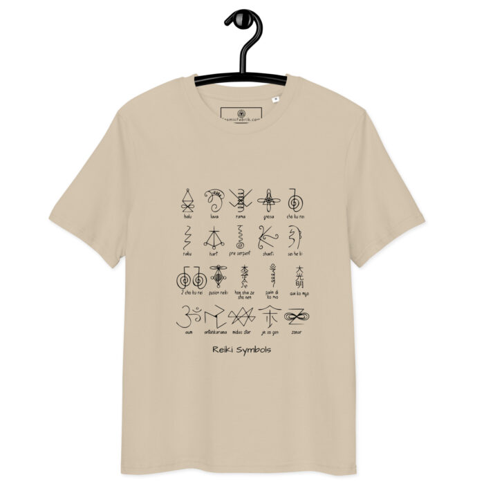 T-shirt symboles Reiki noirs – Intégration et stabilité vibratoire – Image 7