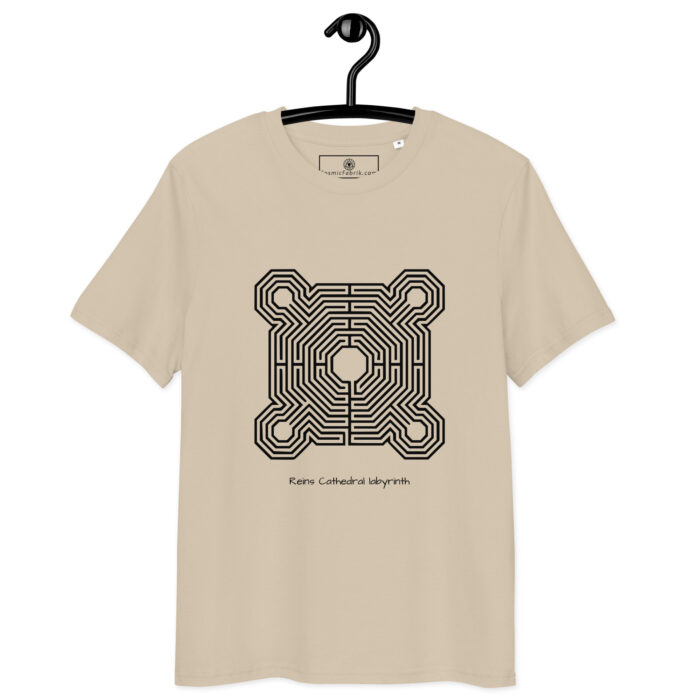 T-shirt Labyrinthe de Reims noir – chemin disparu – Image 7