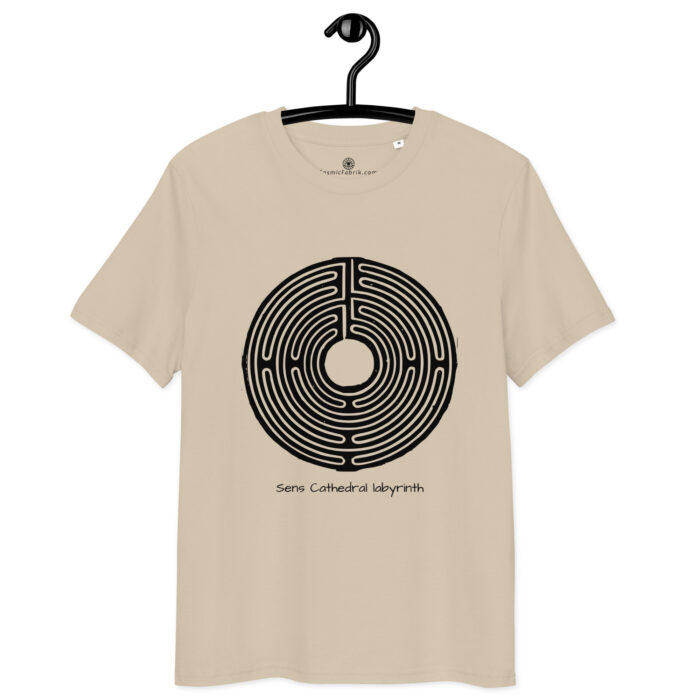 T-shirt Labyrinthe de Sens noir coton bio – Image 7