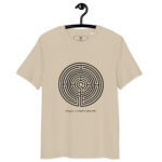 T-shirt Labyrinthe de Bayeux noir coton bio