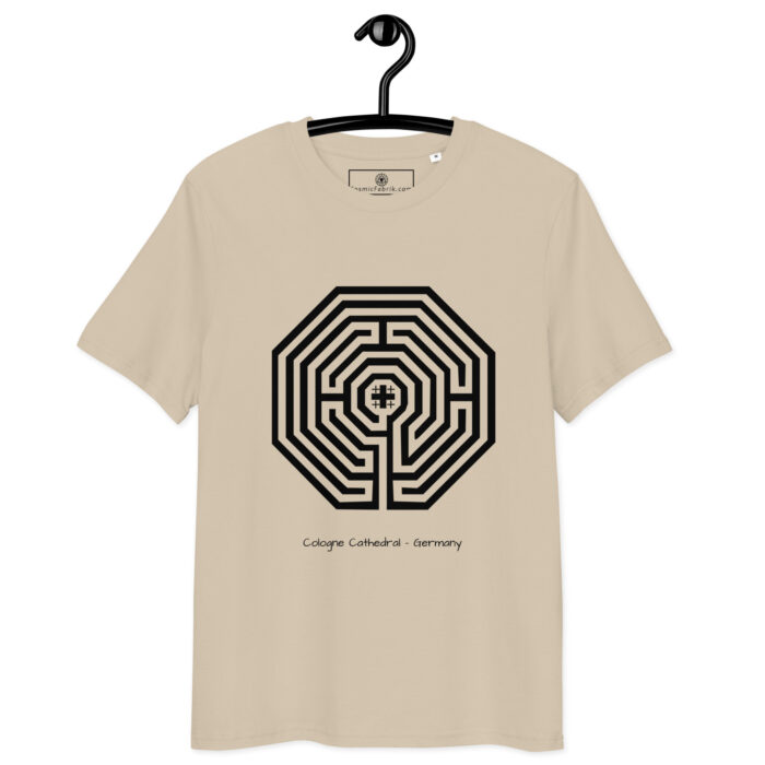 T-shirt Labyrinthe Cologne blanc – lumière intérieure – Image 7