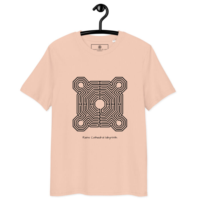 T-shirt Labyrinthe de Reims noir – chemin disparu – Image 8