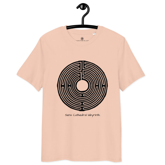 T-shirt Labyrinthe de Sens noir coton bio – Image 8