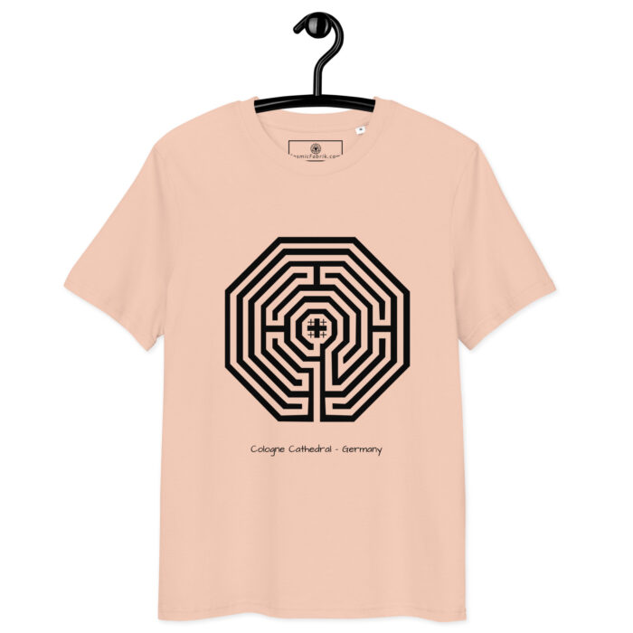 T-shirt Labyrinthe Cologne blanc – lumière intérieure – Image 8