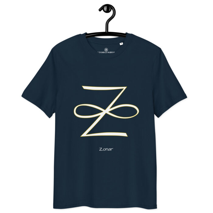 T-shirt Zonar blanc contour or – Guérison karmique et protection – Image 2