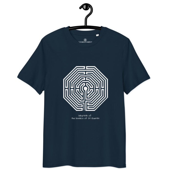 T-shirt Labyrinthe St-Quentin blanc – élévation claire – Image 2