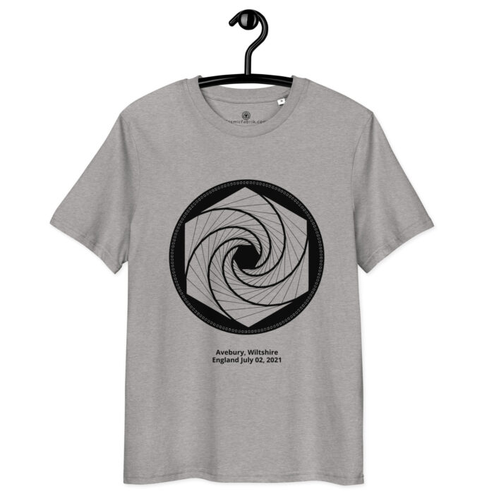 T-shirt crop circle Avebury noir – Image 6