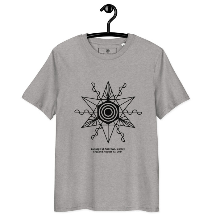 T-shirt Gussage 2014 – Crop Circle Étoile Cosmique en coton bio – Image 5
