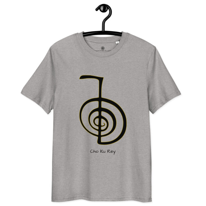 T-shirt Cho Ku Rei noir contour or – Activation énergétique Reiki – Image 6