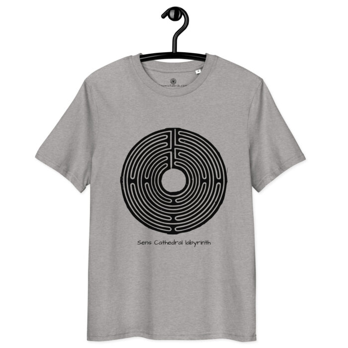 T-shirt Labyrinthe de Sens noir coton bio – Image 6