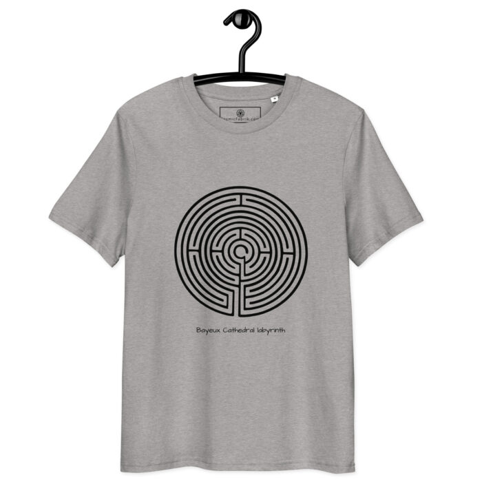 T-shirt Labyrinthe de Bayeux noir coton bio – Image 6
