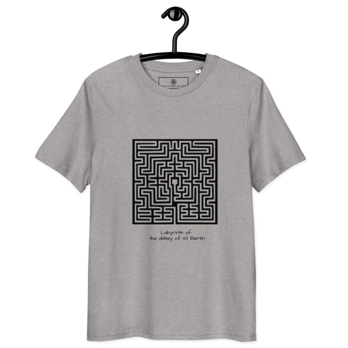 T-shirt Labyrinthe St-Bertin noir – persévérance sacrée – Image 6