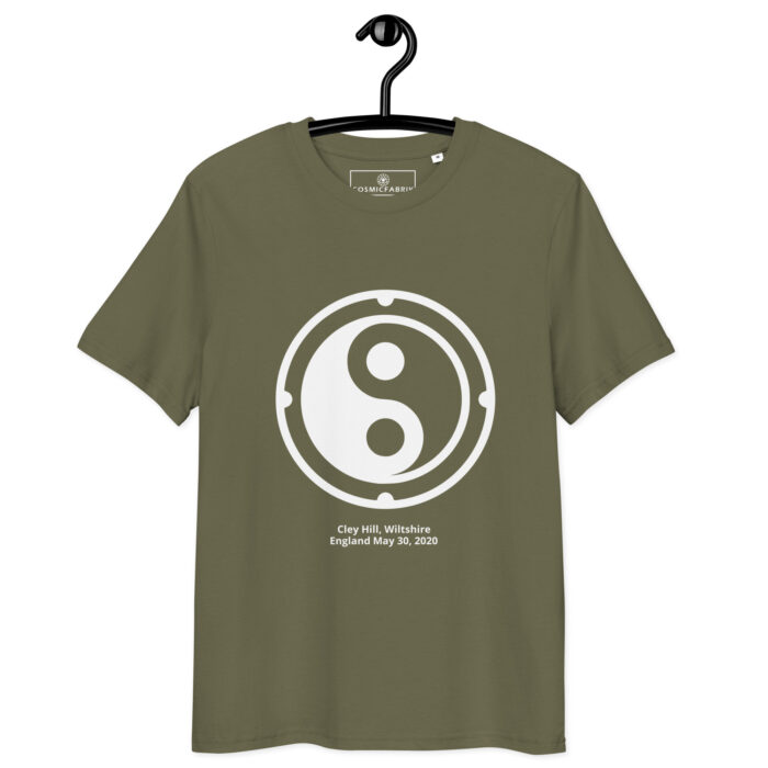 T-shirt crop circle Cley Hill blanc – Équilibre yin-yang – Image 7