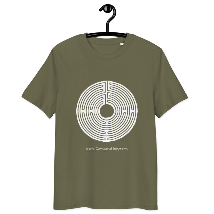 T-shirt Labyrinthe de Sens blanc coton bio – Image 8