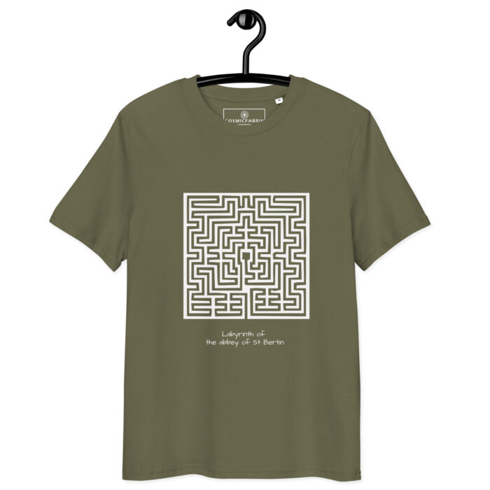 T-shirt Labyrinthe St-Bertin blanc – illumination – Image 8