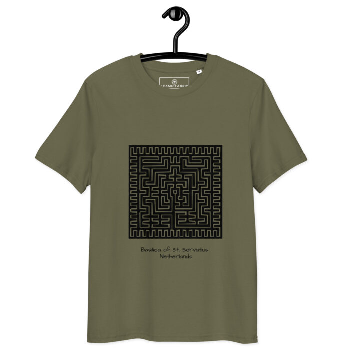 T-shirt Labyrinthe St-Servais noir – orientation claire – Image 4