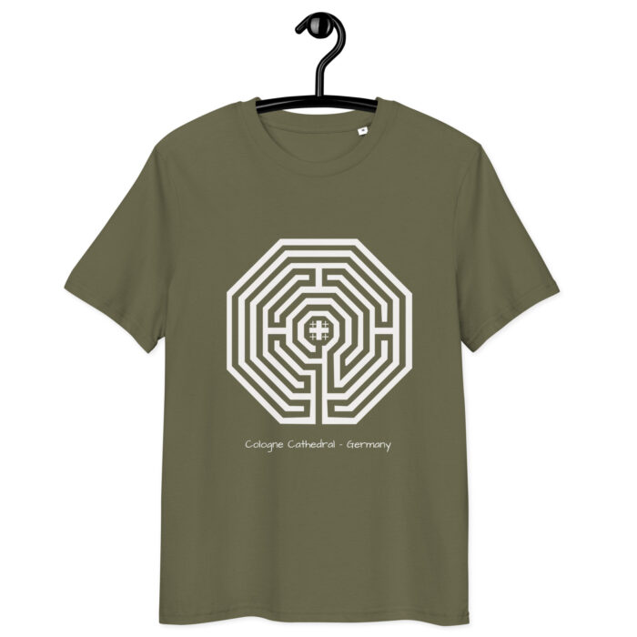 T-shirt Labyrinthe Cologne noir – focus intérieur – Image 8