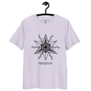 T-shirt Gussage 2014 – Crop Circle Étoile Cosmique en coton bio