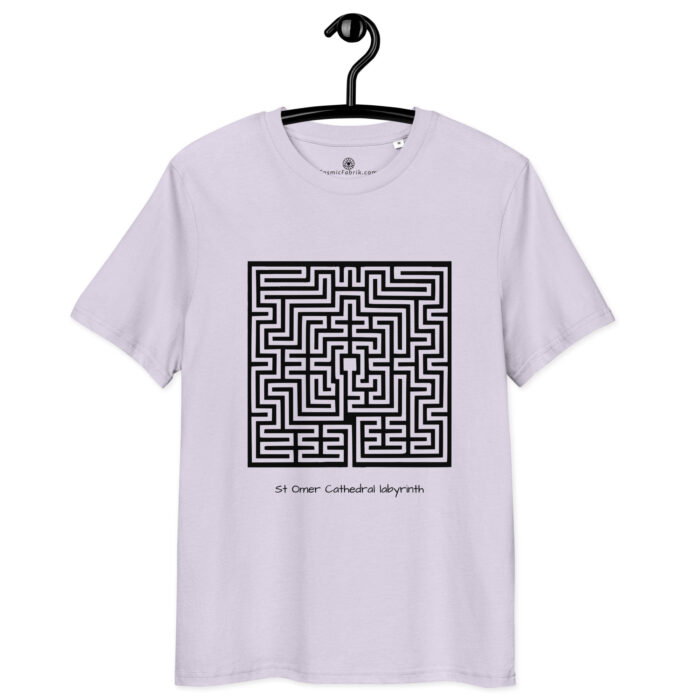 T-shirt Labyrinthe de Saint-Omer noir coton bio – Image 10