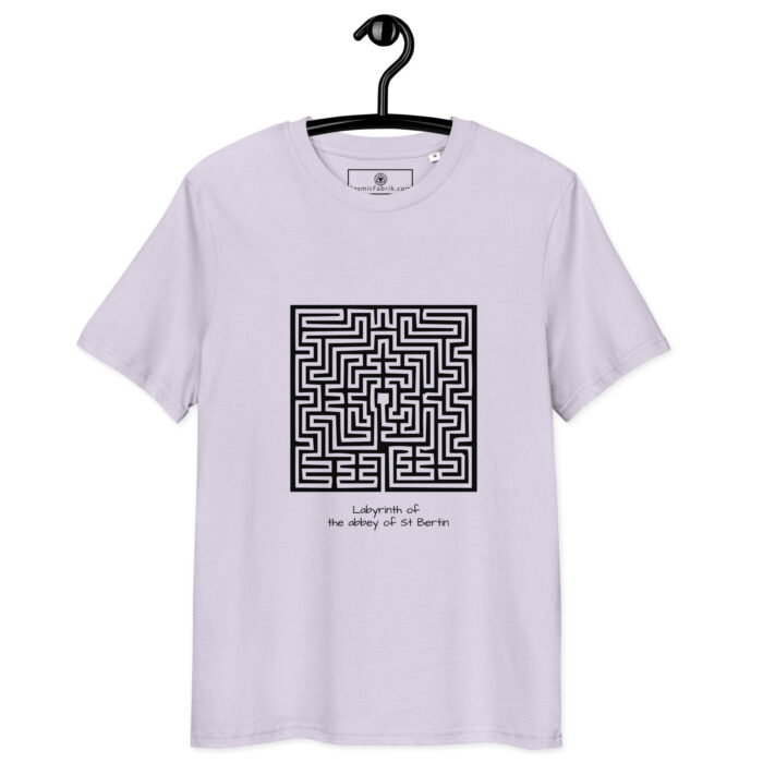 T-shirt Labyrinthe St-Bertin noir – persévérance sacrée – Image 10