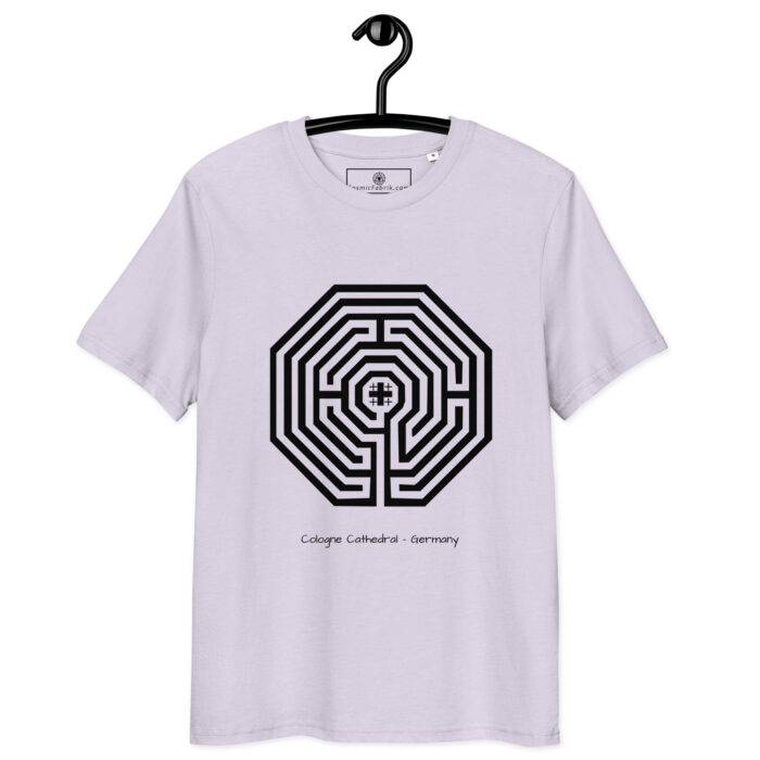 T-shirt Labyrinthe Cologne blanc – lumière intérieure – Image 10