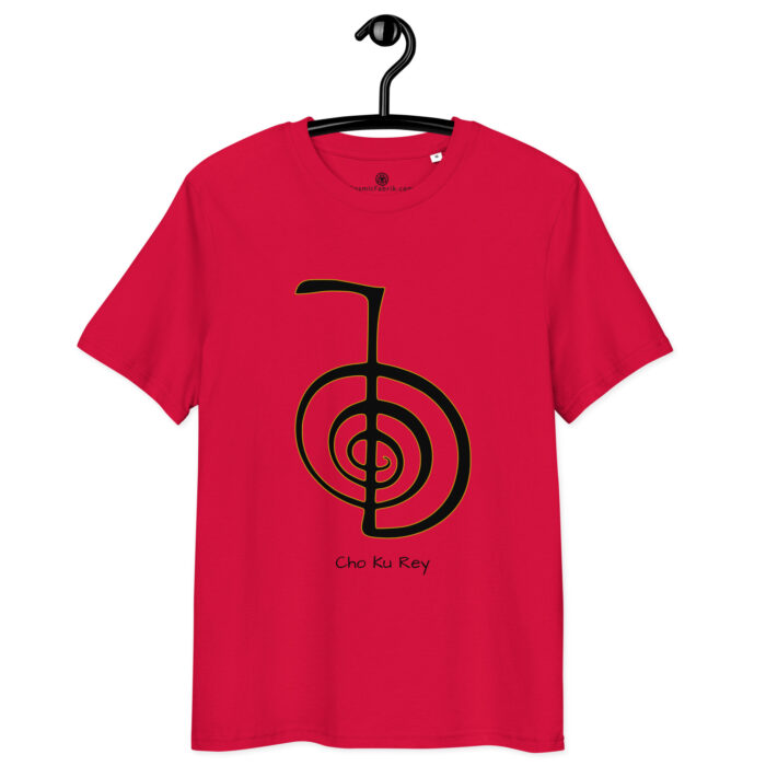 T-shirt Cho Ku Rei noir contour or – Activation énergétique Reiki – Image 2